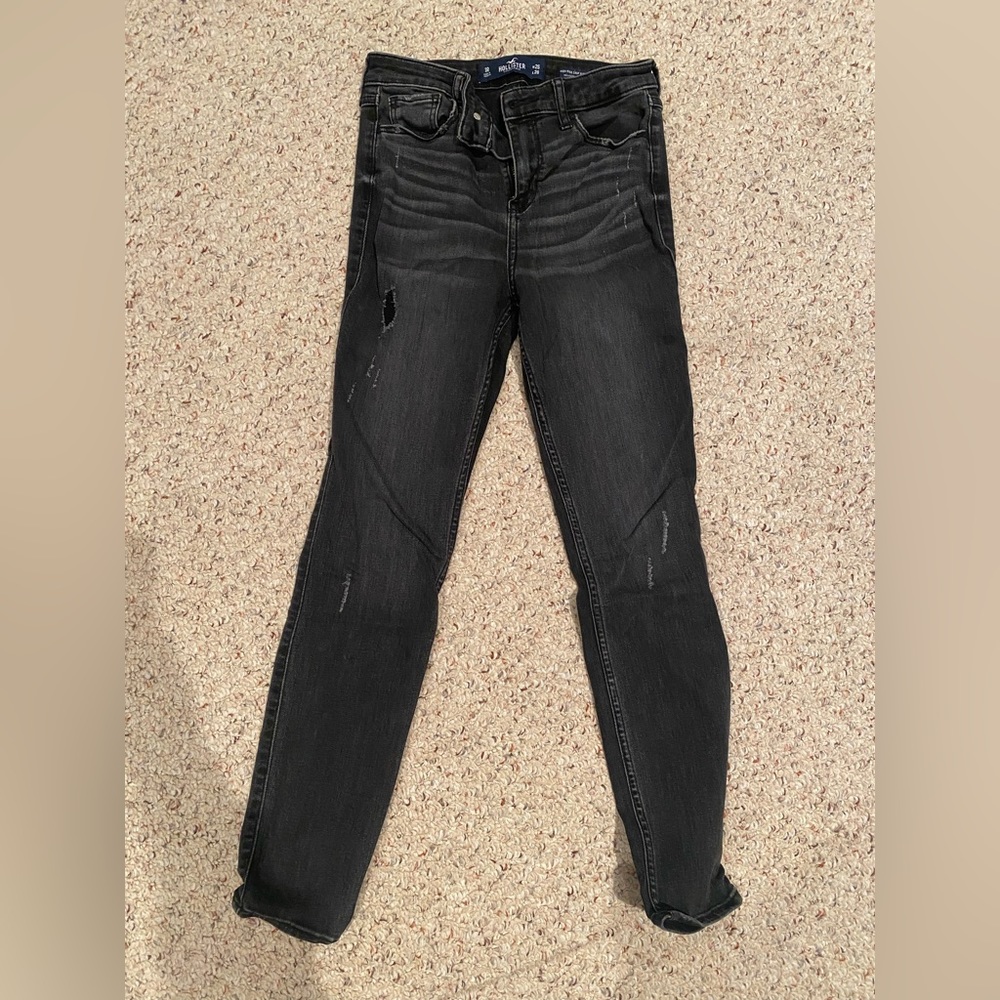 Hollister Black High Rise Super Skinny Jeans